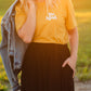 Be Kind Mustard Graphic Tee Tops