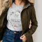 Be Merry  Christmas Wreath Graphic Tee - FINAL SALE Tops