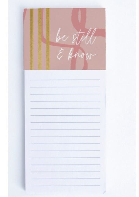 Be Still Inspiration Magnetic Notepad Home & Lifestyle