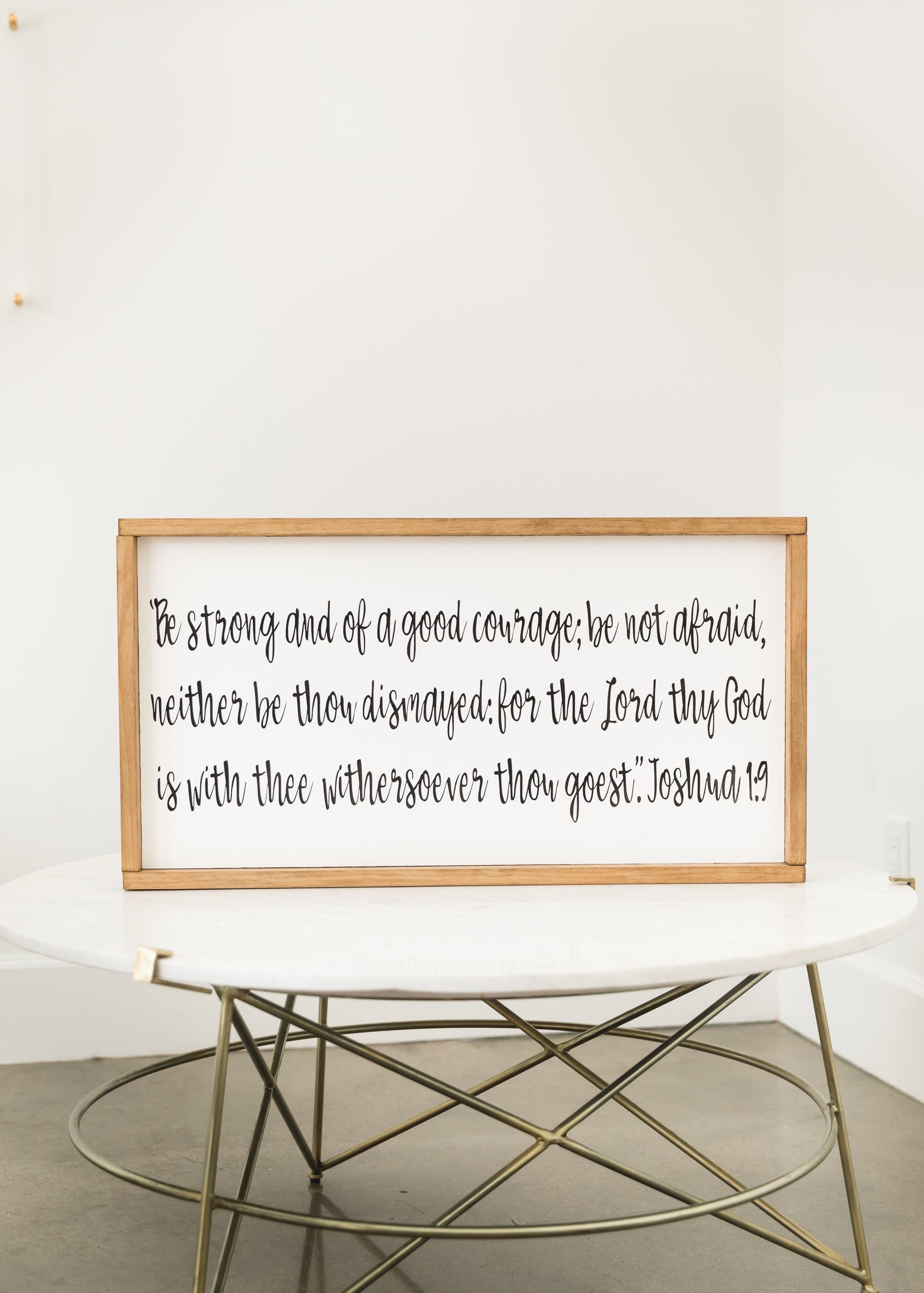 Be Strong Wood Frame Signboard - FINAL SALE Home & Lifestyle