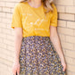 Be the Light Graphic Tee Tops Mustard / S