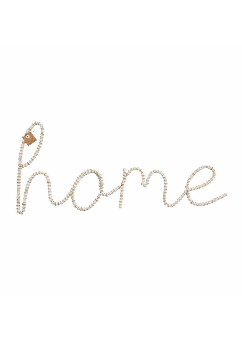 Beaded Home Word Wall Art - FINAL SALE Home + Lifestyle