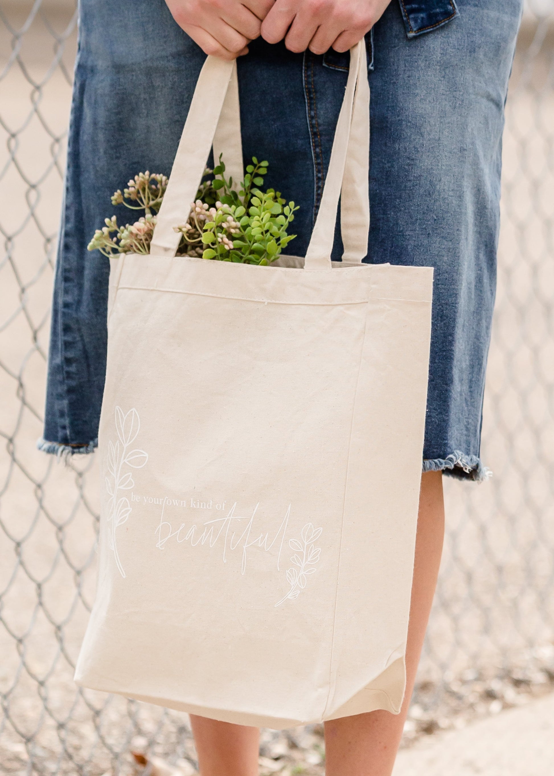 Beautiful Stand Up Canvas Tote Home & Lifestyle