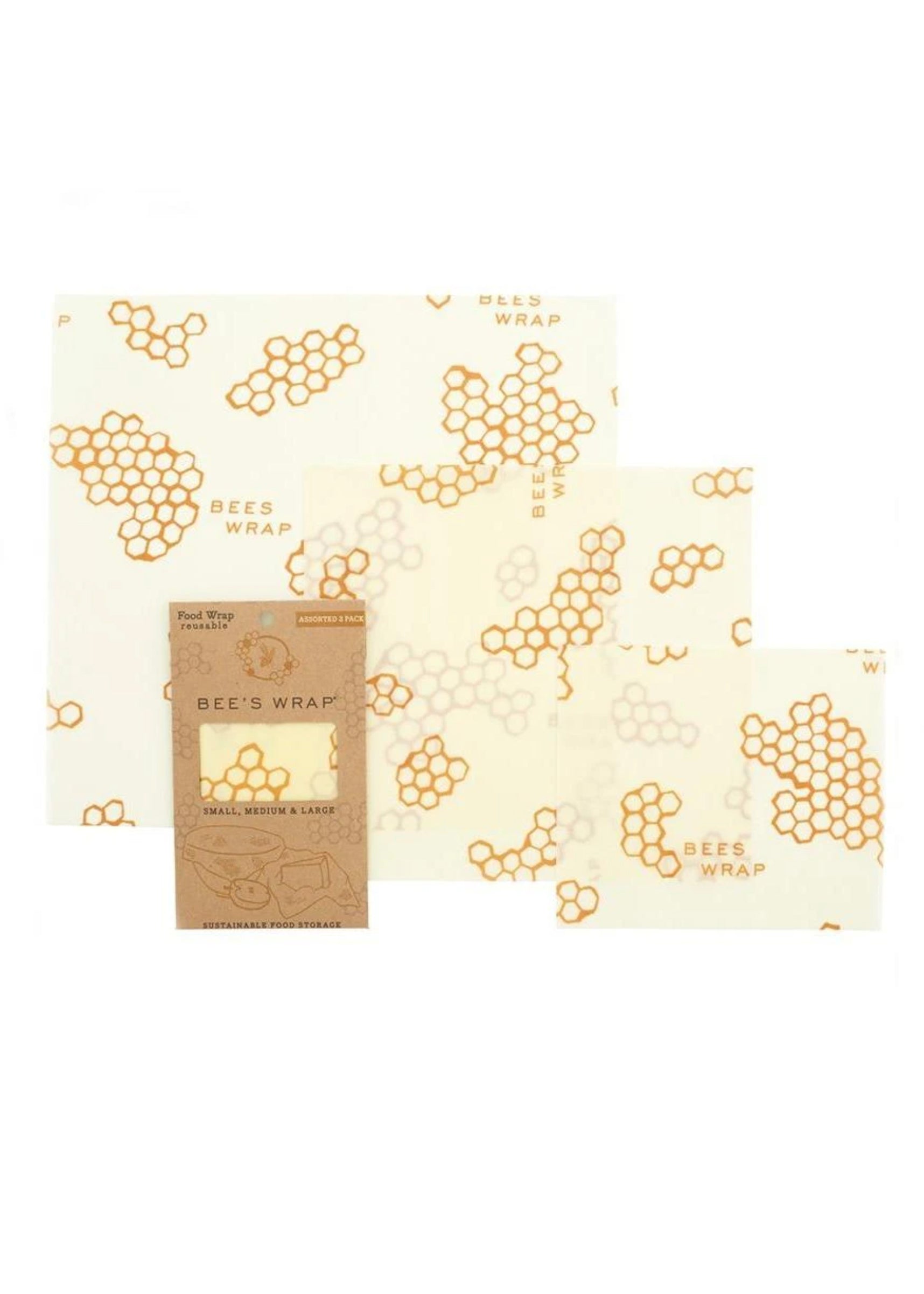 Bee's Reusable Food Wraps (Pack of  3) - FINAL SALE Home + Lifestyle