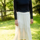 Beige Asymmetric Seam Midi Skirt Skirts Hayden Los Angeles