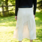 Beige Asymmetric Seam Midi Skirt Skirts Hayden Los Angeles