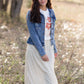 Beige Asymmetric Seam Midi Skirt Skirts Hayden Los Angeles