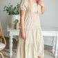 Beige Strap Top Low Heel Shoes