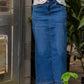 Bella Triple Stitch Long Denim Jean Skirt - FINAL SALE Skirts