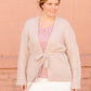 Belted Cable Knit Cardigan - FINAL SALE Tops