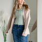Belted Cable Knit Cardigan Tops Pinch