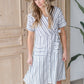 Belted Wrap Midi Dress Dresses Hailey & Co.