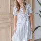 Belted Wrap Midi Dress Dresses Hailey & Co.