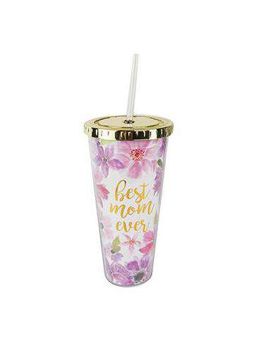 Best mom ever straw tumbler