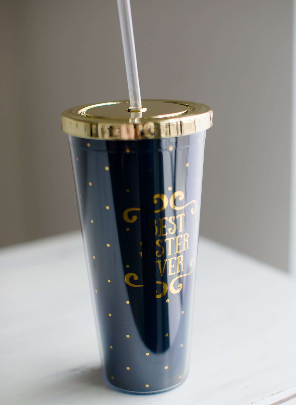 Best Sister Ever Straw Tumbler-FINAL SALE Home & Lifestyle