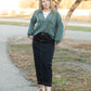 Beth Dark Wash Long Denim Skirt Skirts