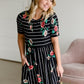 Betsy Striped Floral Maxi Dress - FINAL SALE Dresses