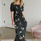 Betsy Striped Floral Maxi Dress - FINAL SALE Dresses