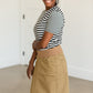 Black and White Mixed Striped Tee Shirt - FINAL SALE Tops