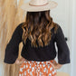 Black Boatneck Brushed Top Tops Mary Square
