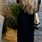 Black Button Knit Dress - FINAL SALE Dresses