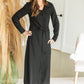 Black Button Up Belted Shirt Dress - FINAL SALE Dresses