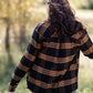 Black + Camel Plaid Pocket Button Front Shacket Tops Thread & Supply