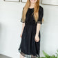 Black Crochet Trim Lace Dress - FINAL SALE Dresses