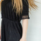 Black Crochet Trim Lace Dress - FINAL SALE Dresses