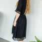 Black Crochet Trim Lace Dress - FINAL SALE Dresses