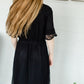 Black Crochet Trim Lace Dress - FINAL SALE Dresses