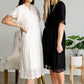 Black Crochet Trim Lace Dress - FINAL SALE Dresses
