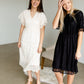 Black Crochet Trim Lace Dress - FINAL SALE Dresses