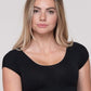 Black Cropped Demi Tank - FINAL SALE Tops