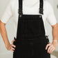 Black Denim Overall Dress - FINAL SALE Dresses