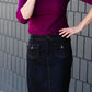 Black Denim Pocket Detail Midi Skirt - FINAL SALE Skirts