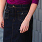Black Denim Pocket Detail Midi Skirt - FINAL SALE Skirts