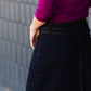 Black Denim Pocket Detail Midi Skirt - FINAL SALE Skirts