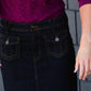 Black Denim Pocket Detail Midi Skirt - FINAL SALE Skirts