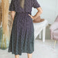 Black Ditsy Floral Print Midi Dress - FINAL SALE Dresses