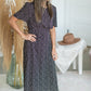 Black Ditsy Floral Print Midi Dress - FINAL SALE Dresses