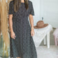Black Ditsy Floral Print Midi Dress - FINAL SALE Dresses