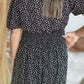 Black Ditsy Floral Print Midi Dress - FINAL SALE Dresses
