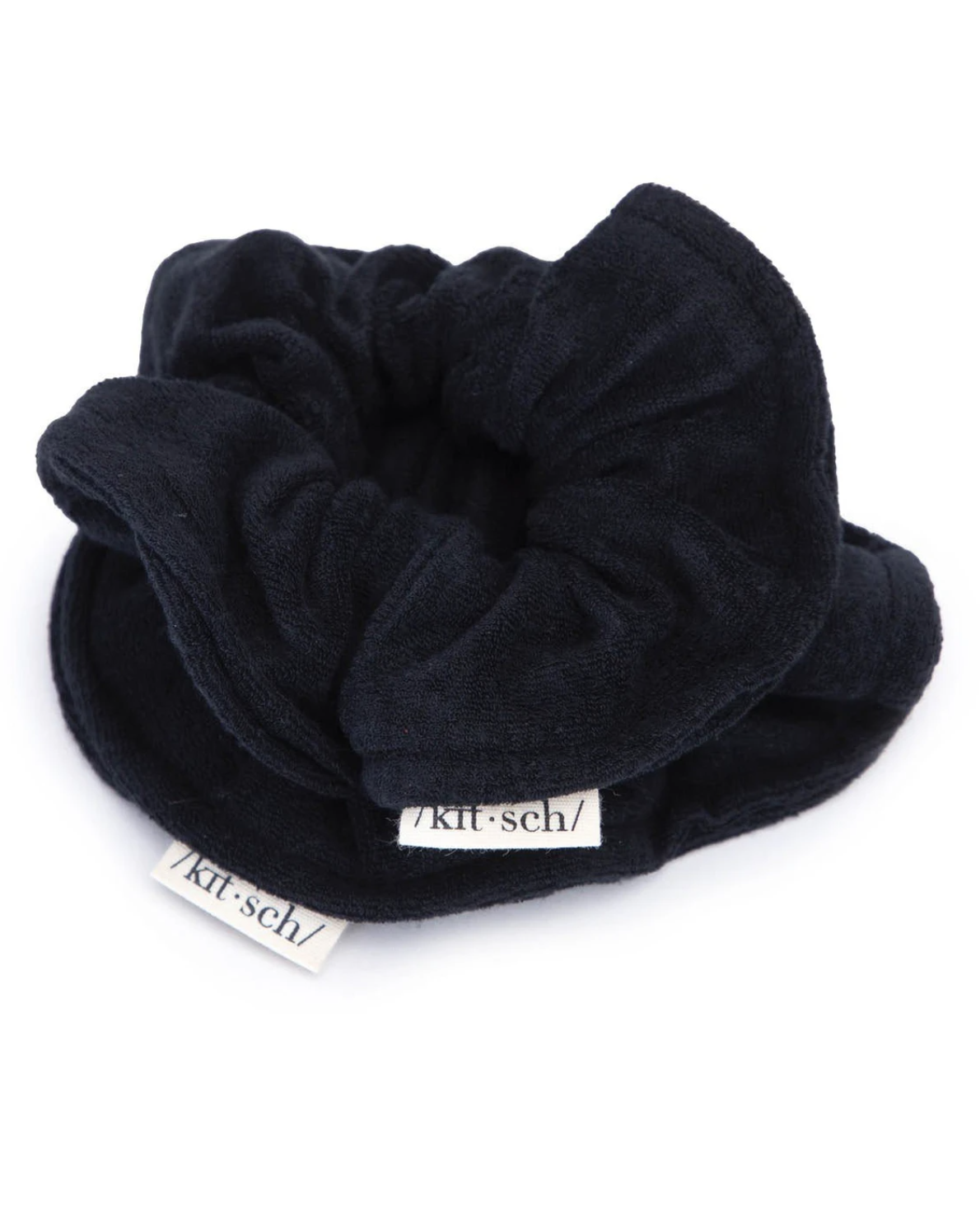 Black Eco Friendly Towel Scrunchie Accessories kitsch