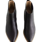 Black Faux Leather Pointed Toe Bootie Shoes Oasis Society
