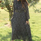Black Floral Puff Sleeve Maxi Dress - FINAL SALE Dresses