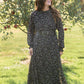 Black Floral Puff Sleeve Maxi Dress - FINAL SALE Dresses