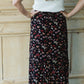 Black Floral Tiered Midi Skirt - FINAL SALE Skirts