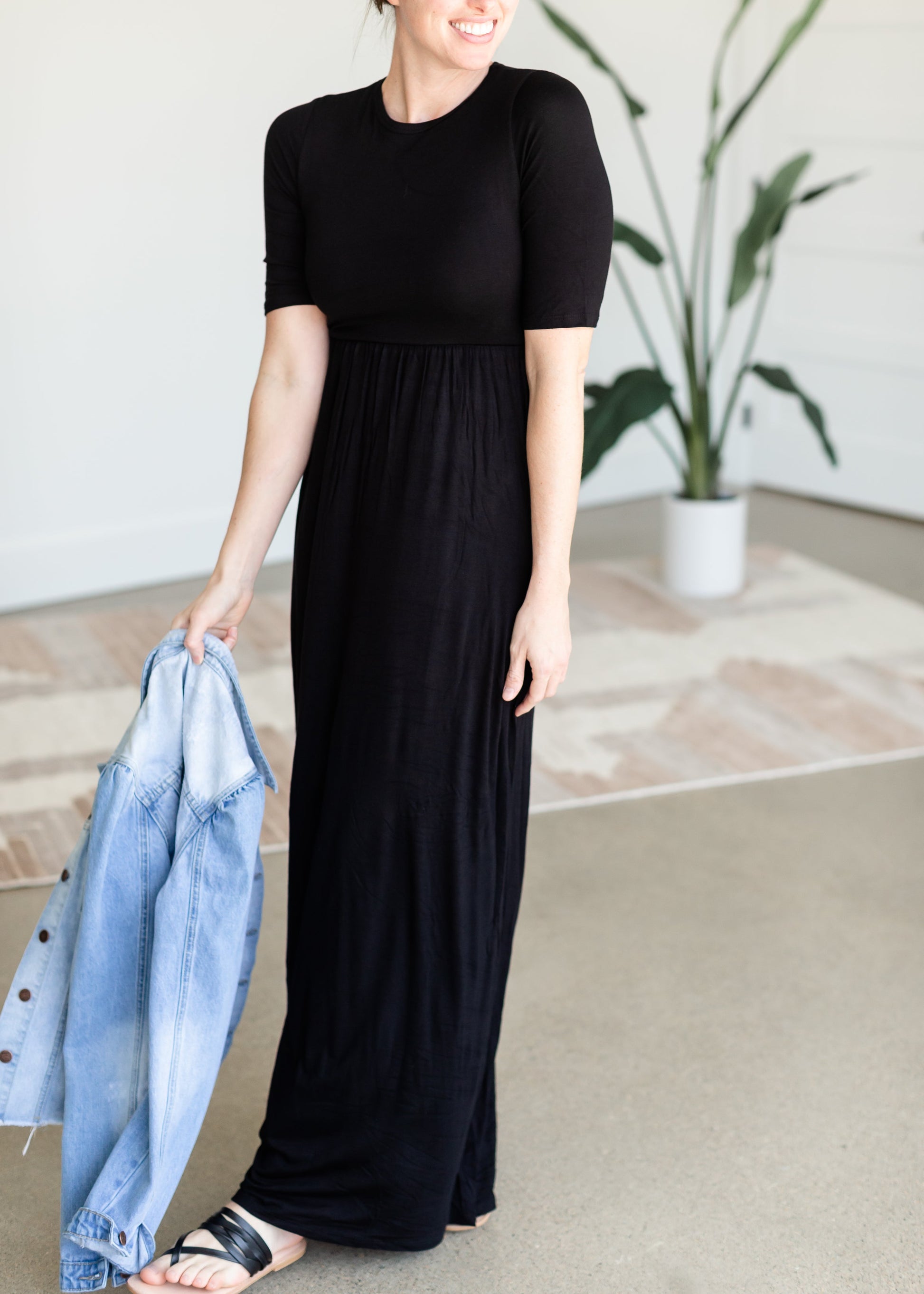 Black High Waisted Maxi Dress Dresses Beeson River