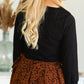 Black Long Sleeve Blouse - FINAL SALE Shirt